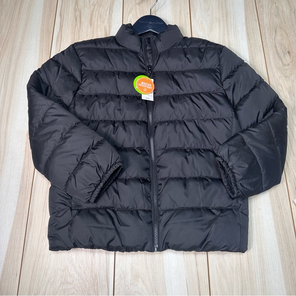 NWT children’s place boys black puffer jacket size‎ Large 10/12